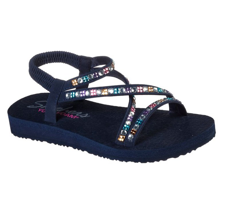 Skechers Meditation - Sparkle Chick - Womens Sandals Navy [AU-AH7038]